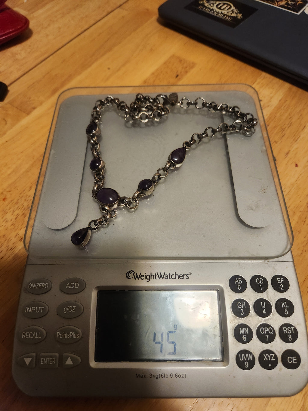 Amethyst Sterling Silver Y-Drop Necklace