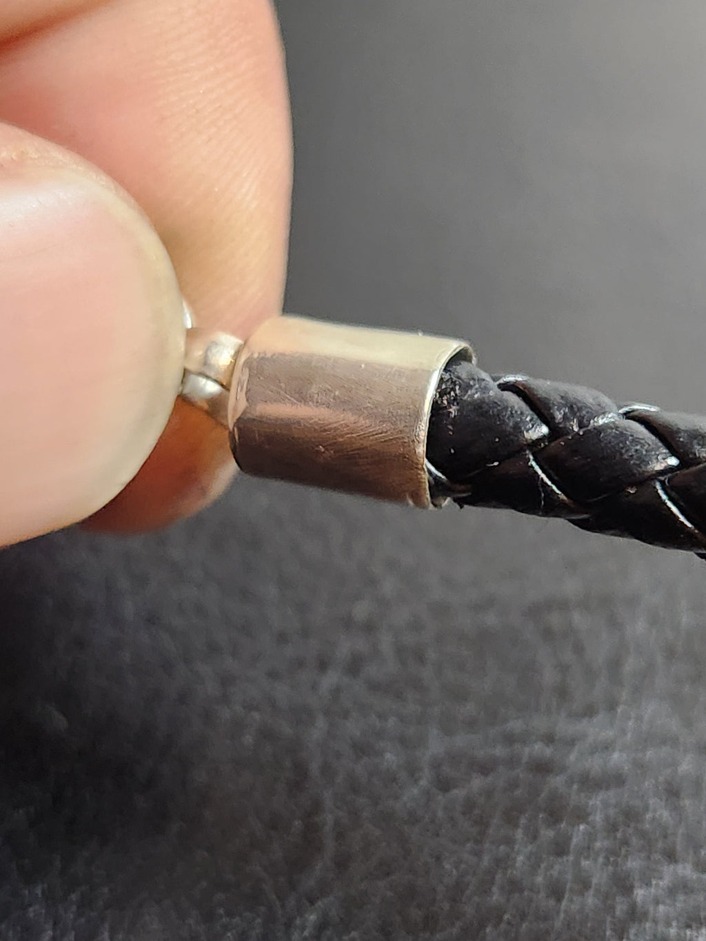 Aventurine Leather Cuff and Necklace Set