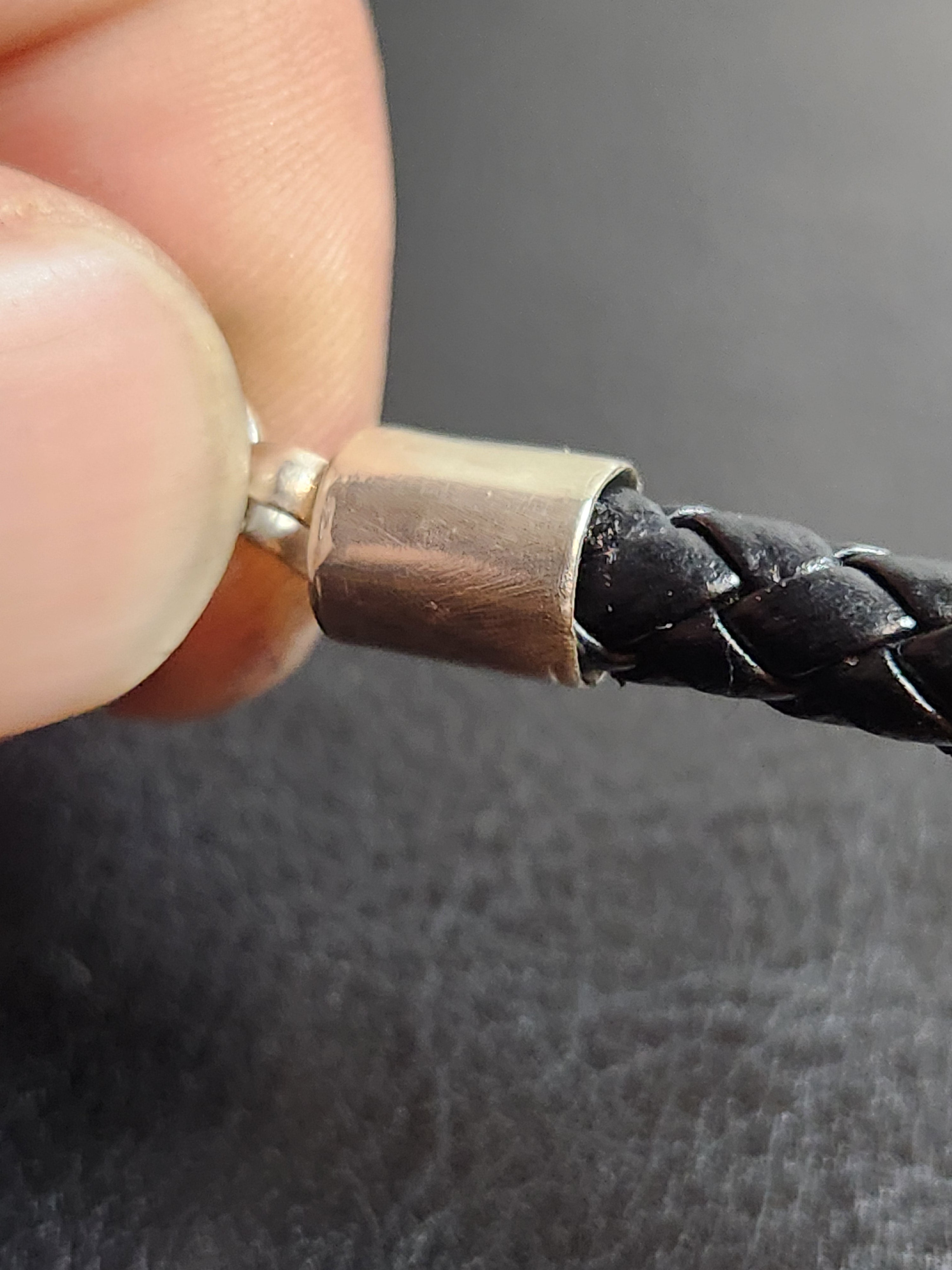 Aventurine Leather Cuff and Necklace Set