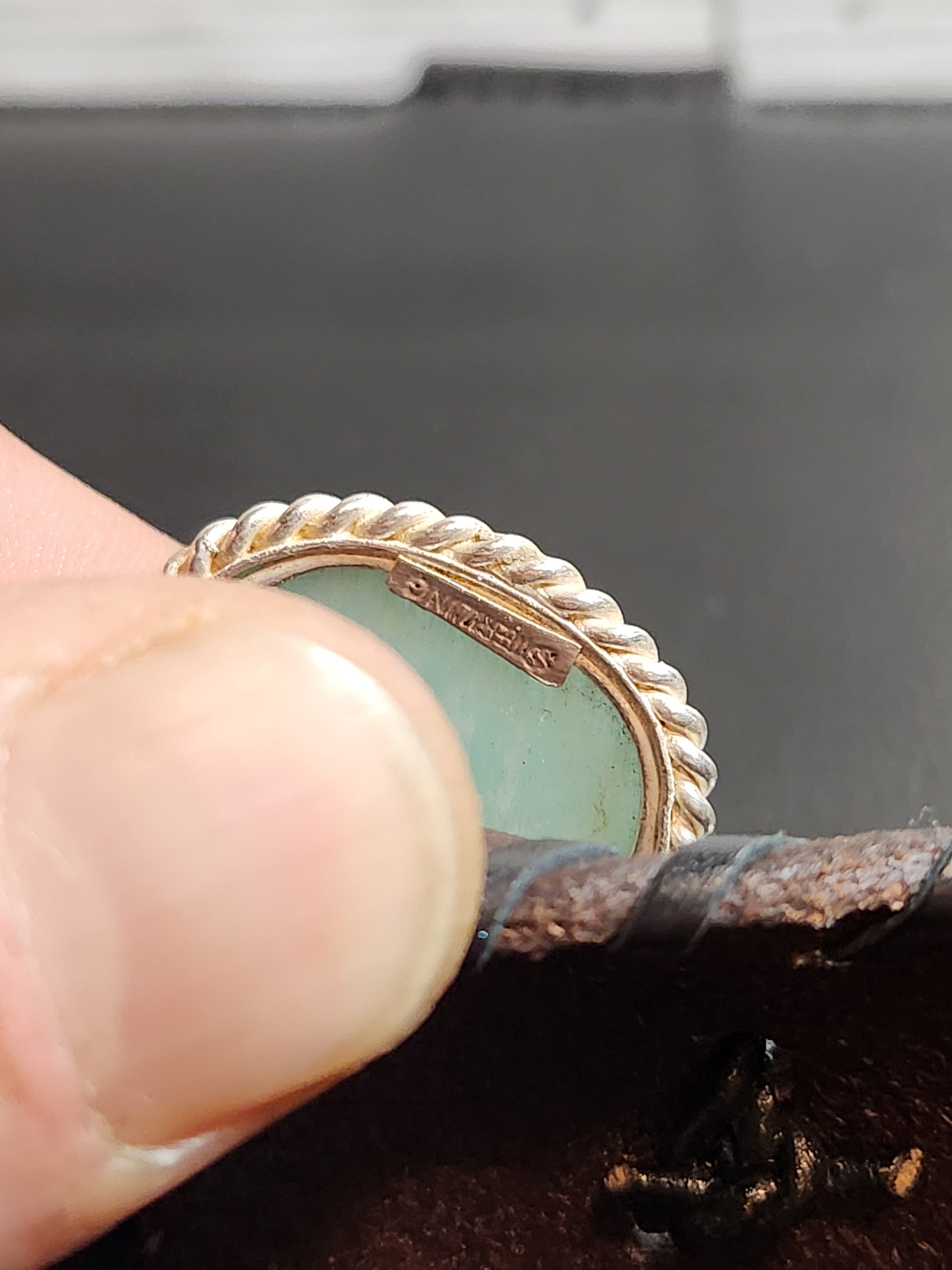 Aventurine Leather Cuff and Necklace Set