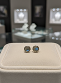 Labradorite Sterling Silver Studs 7mm