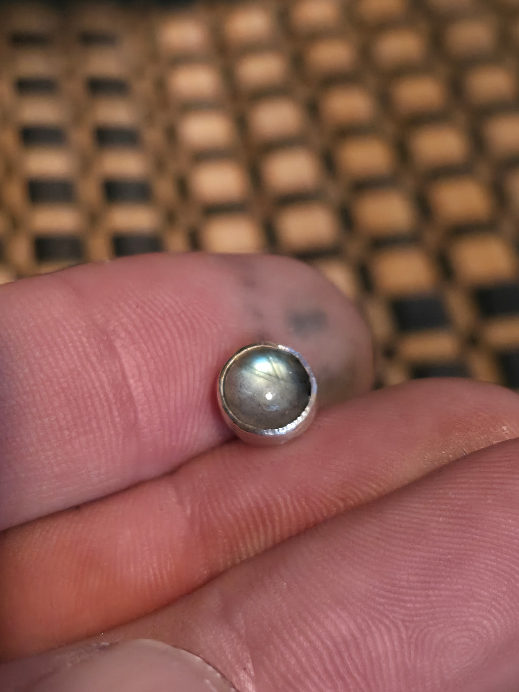 Labradorite Sterling Silver Studs 7mm