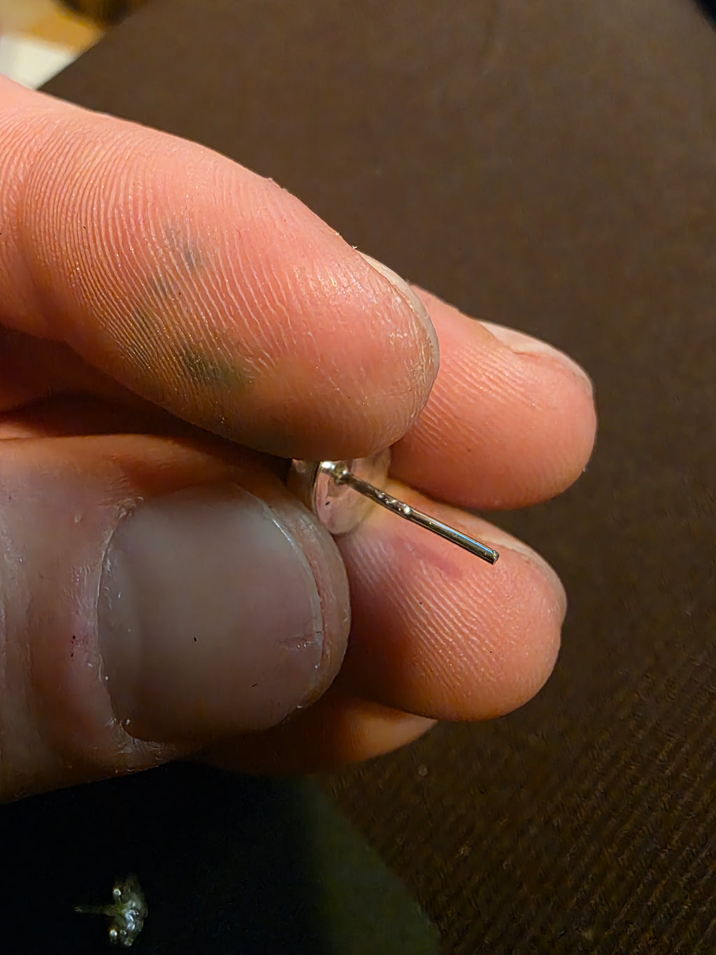 Hessonite Garnet Sterling Silver Studs