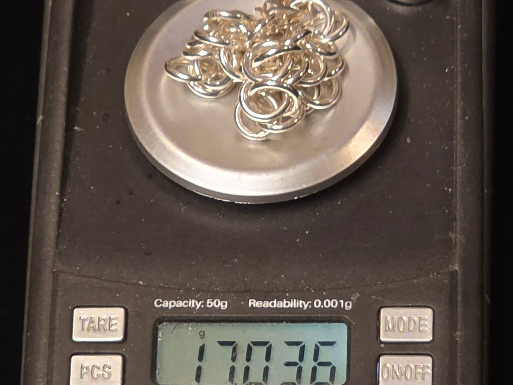 Sterling Silver Rolo Charm Bracelet 7 3/4 In 9mm