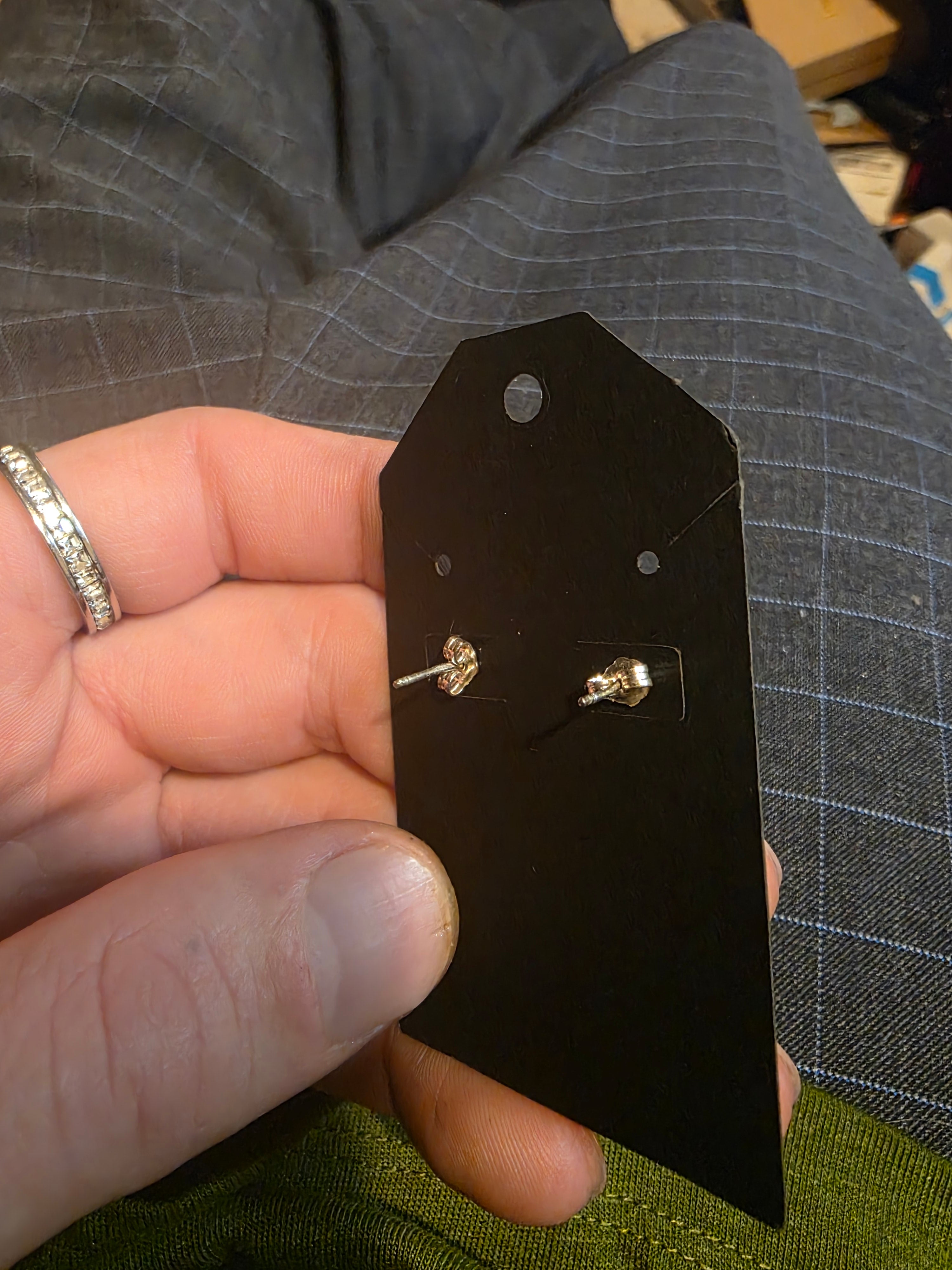 Hessonite Garnet Sterling Silver Studs